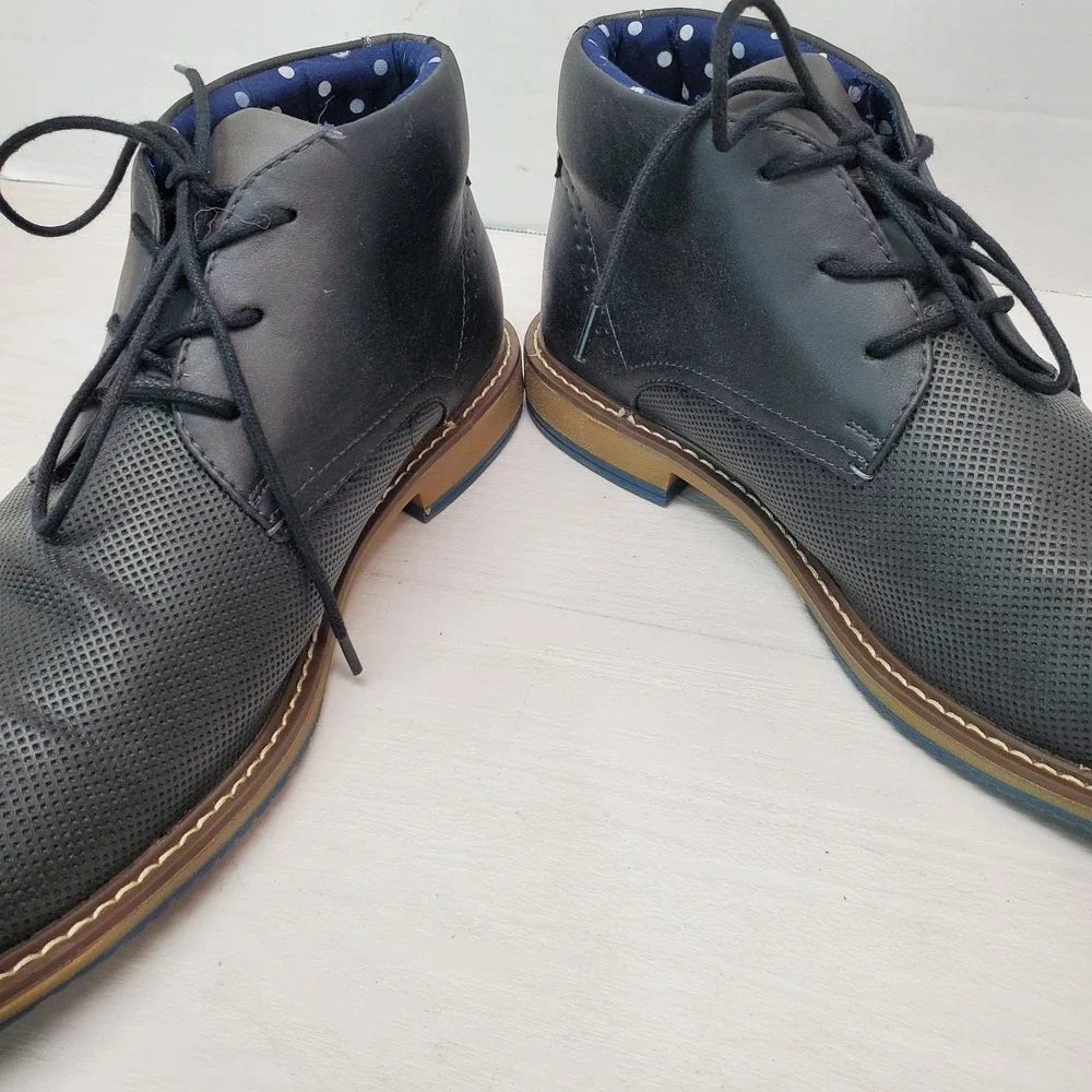 Steve Madden Sestin Chukka Boots 9.5 M Blue Comfort Casual Work School Fast Ship
